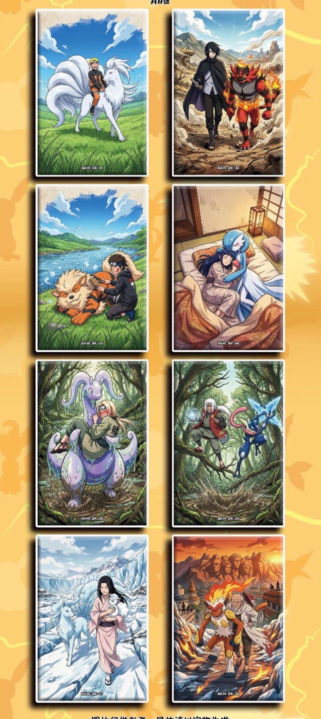 Pokemon Naruto Art Board (10 packs)