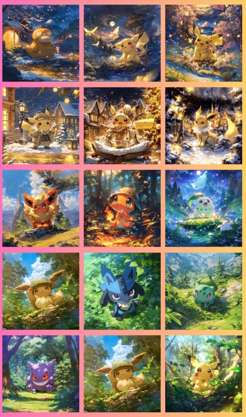 World Of Pokemon Art Board box  (5 packs per box)
